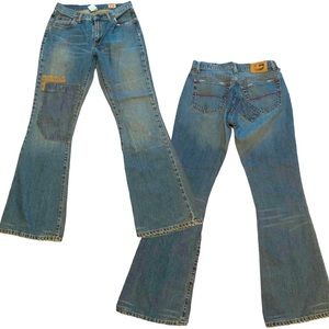 Vintage Guess G Brand‎ Made in Italy Y2K Patchwork Flare bootcut jeans sz29